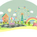 دانلود وکتور تصویر زمینه سراسر دنیا با نماد کشورهای مختلف دانلود وکتور فلت و جذاب شهربازی (پارک تفریحی) با رنگ بندی شاد