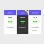 دانلود افزونه وردپرس Pricing Table - ساخت جدول حرفه‌ای وردپرس