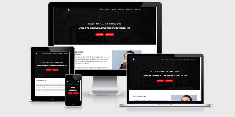 دانلود قالب نمونه کار Alo - قالب HTML نمونه کار شخصی و حرفه‌ای
