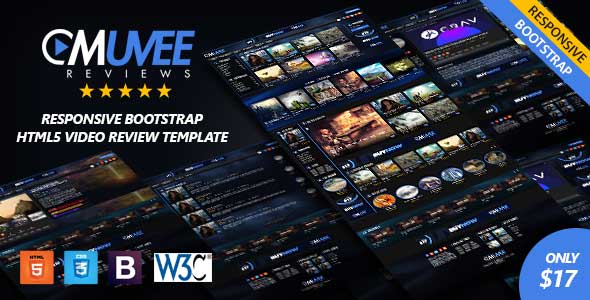 دانلود قالب سایت Muvee Reviews - قالب HTML حرفه‌ای نقد و بررسی