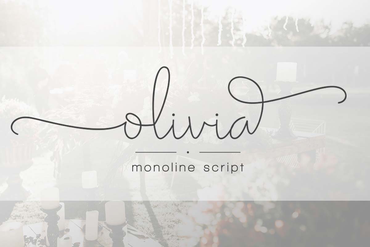 دانلود فونت Olivia - فونت اسکریپت جذاب و حرفه ای