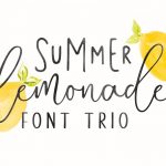دانلود رایگان فونت Summer Lemonade + وب فونتها - پیش نمایش فونت