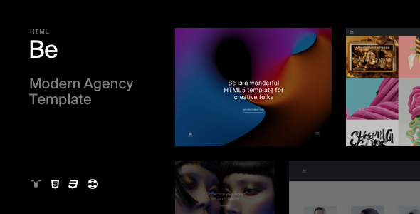 دانلود قالب سایت Be - قالب HTML5 واکنش گرا و خلاقانه Be