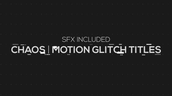 دانلود رایگان پروژه افتر افکت Chaos - Motion Glitch Titles