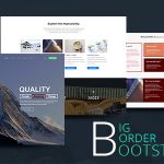 دانلود قالب سایت BIG Borde - قالب نمونه‌ کار خلاقانه HTML