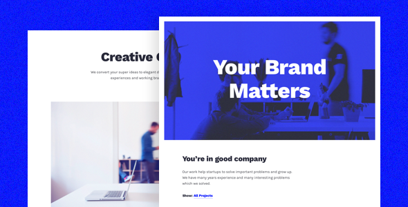 دانلود قالب سایت Blunes - قالب HTML نمونه‎کار