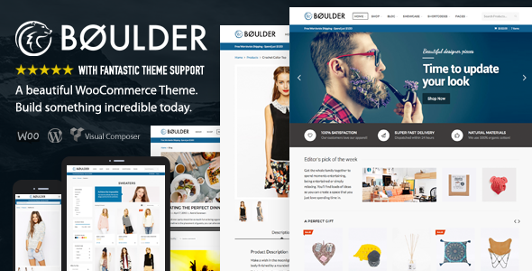 دانلود قالب ووکامرس Boulder - پوسته فروشگاهی وردپرس | پوسته Boulder