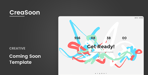 دانلود قالب سایت CreaSoon - قالب HTML خلاقانه به زودی و صفحه فرود