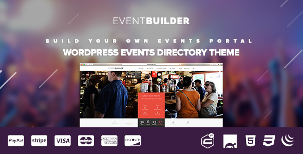دانلود قالب وردپرس EventBuilder - پوسته شرکتی و دایرکتوری وردپرس | پوسته EventBuilder