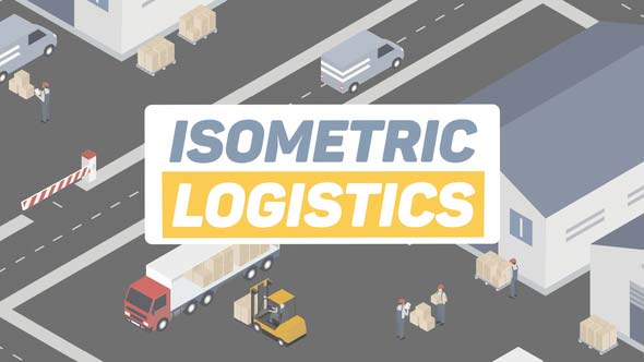 دانلود رایگان پروژه افتر افکت Isometric Logistics