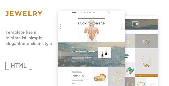 دانلود قالب سایت Jewelry - قالب HTML فروشگاهی