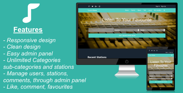 دانلود رایگان اسکریپت Listen Radio Portal