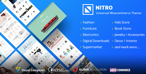دانلود قالب ووکامرس Nitro - پوسته فروشگاهی وردپرس | پوسته Nitro