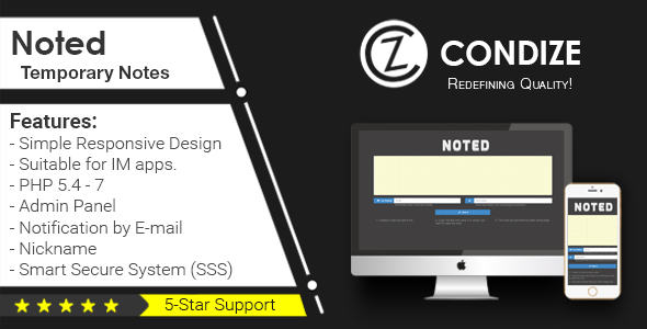 دانلود رایگان اسکریپت Noted - اسکریپت ساخت یادداشت‌های موقت