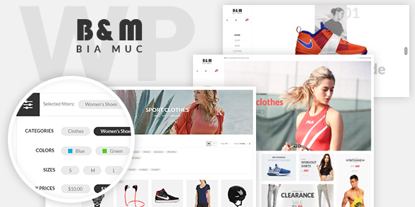 دانلود قالب ووکامرس SNS BiaMuc - پوسته فروشگاهی وردپرس | پوسته SNS BiaMuc