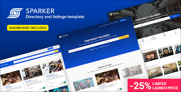 دانلود قالب سایت Sparker - قالب HTML کاری و شرکتی