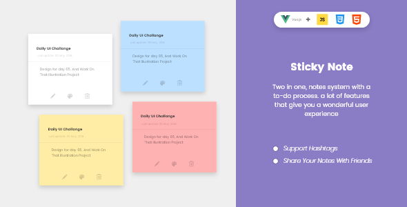 دانلود رایگان اسکریپت Sticky To-Do Notes