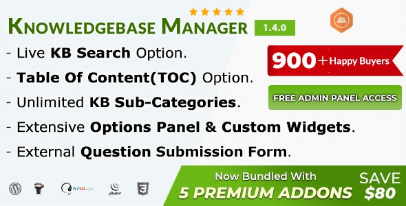 دانلود افزونه وردپرس BWL Knowledge Base Manager