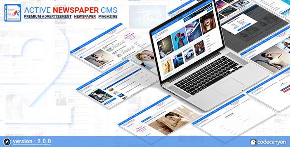 دانلود رایگان اسکریپت Active Newspaper CMS
