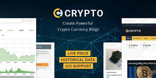 دانلود قالب وردپرس Crypto - پوسته ارز دیجیتال وردپرس | پوسته Crypto