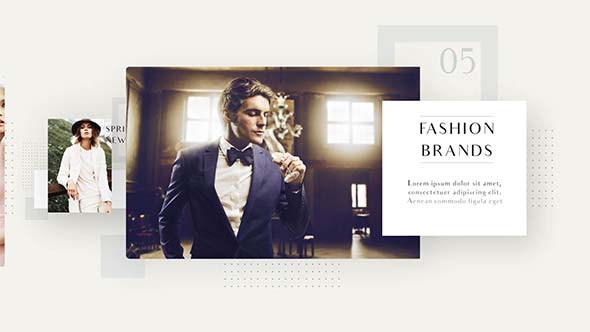 دانلود رایگان پروژه افتر افکت Elegant Commercial Slideshow