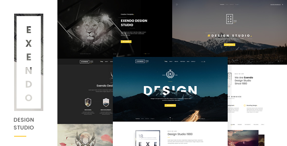 دانلود قالب PSD جدید Exendo - قالب PSD خلاقانه