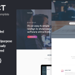 دانلود قالب سایت Interact - قالب HTML صفحه فرود خلاقانه