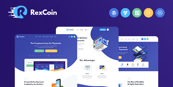 دانلود قالب وردپرس RexCoin - پوسته تکنولوژی وردپرس | پوسته RexCoin