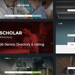 دانلود قالب PSD جدید Scholar - قالب دایرکتوری و چندمنظوره