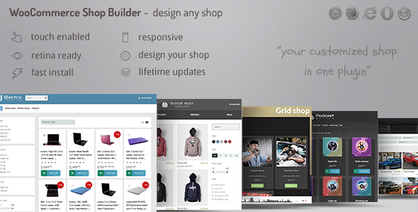 دانلود افزونه وردپرس WooCommerce shop page builder | پلاگین WooCommerce shop page builder