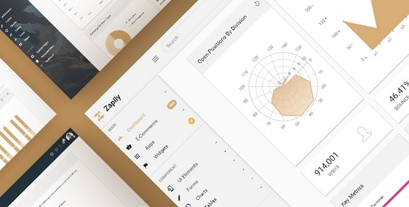 دانلود قالب مدیریت سایت Zapily – قالب مدیریت سایت و داشبورد HTML