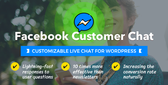 دانلود افزونه وردپرس Facebook Customer Chat - افزونه چت زنده وردپرس | پلاگین Facebook Customer Chat