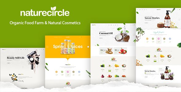 دانلود قالب وردپرس NatureCircle - پوسته فروشگاه ارگانیک وردپرس | پوسته NatureCircle
