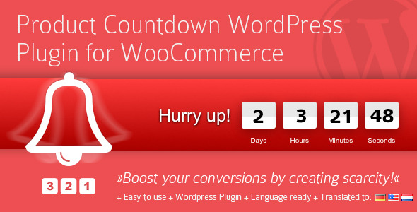 دانلود افزونه وردپرس Product Countdown - افزونه شمارش معکوس فروش محصولات وردپرس | پلاگین Product Countdown