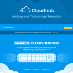 دانلود قالب سایت Cloudhub - قالب html خدمات میزبانی و هاستینگ
