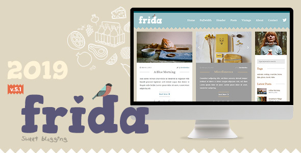 دانلود قالب وردپرس Frida - پوسته وبلاگ کلاسیک وردپرس | پوسته Frida
