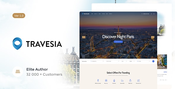 دانلود قالب وردپرس Travesia - پوسته دفاتر گردشگری وردپرس | پوسته Travesia