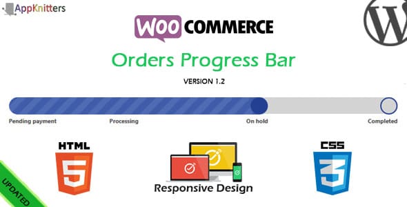 دانلود افزونه وردپرس WooCommerce Orders Progress Bar | پلاگین WooCommerce Orders Progress Bar