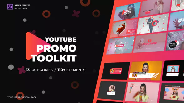 دانلود پروژه افتر افکت Grunge Particles Reel دانلود پروژه افتر افکت Modern Youtube Promo Toolkit