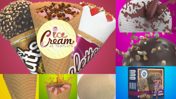 دانلود پروژه افتر افکت Ice Cream Commercial - تبلیغات تجاری بستنی