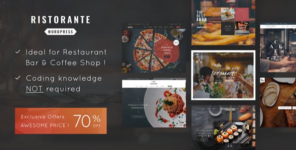 دانلود قالب وردپرس Ristorante - پوسته رستوران واکنش گرا وردپرس