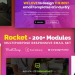 دانلود قالب ایمیل Minilam – به همراه سازنده آنلاین و ویرایشگر MailChimp دانلود قالب ایمیل Rocket - به همراه سازنده آنلاین و ویرایشگر MailChimp