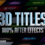دانلود پروژه افتر افکت 3D Titles - بدون نیاز به پلاگین