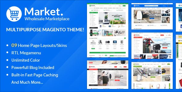 دانلود قالب مجنتو راست چین ALO Market - قالب واکنش گرا و حرفه ای Magento