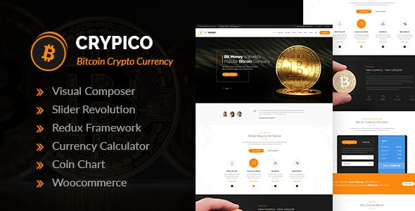 دانلود قالب وردپرس Crypico - پوسته ارز دیجیتال واکنش گرا و حرفه ای وردپرس
