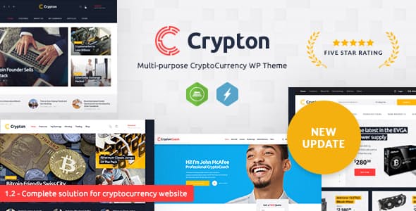 دانلود قالب وردپرس Crypton - پوسته چند منظوره خدمات ارزی وردپرس