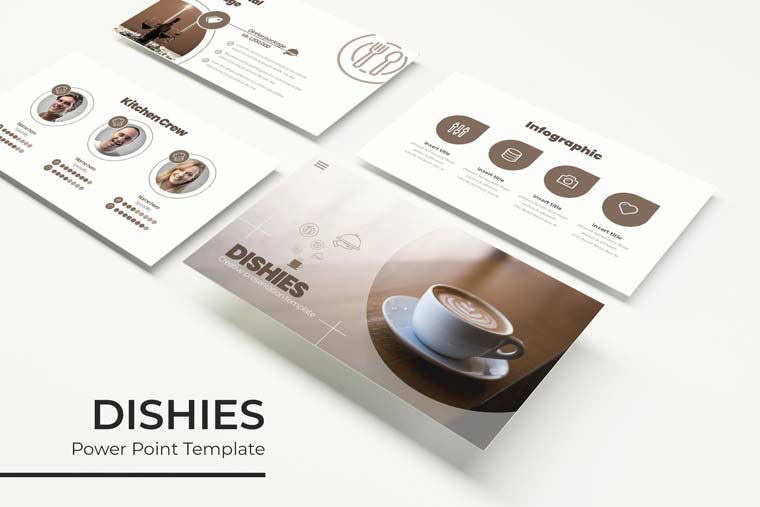 دانلود قالب پاورپوینت Dishies – به همراه دو نسخه گوگل اسلاید و Keynote