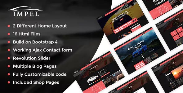 دانلود قالب سایت Impel Car - قالب HTML معاملات خودرو و اتومبیل