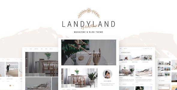 دانلود قالب وردپرس Landyland - پوسته حرفه ای وبلاگ و مجله ای وردپرس