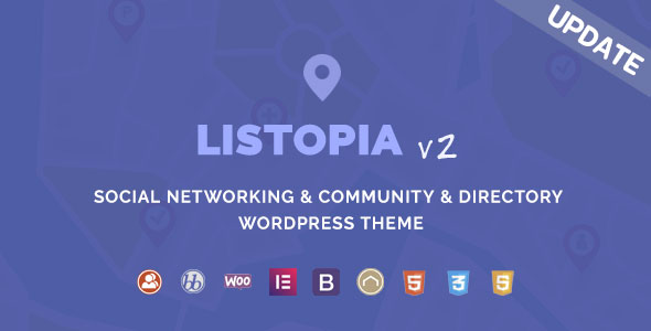 دانلود قالب وردپرس Listopia - پوسته دایرکتوری حرفه ای وردپرس